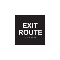 EXIT ROUTE - ADA Braille