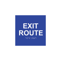 EXIT ROUTE - ADA Braille