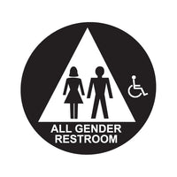 ALL GENDER RESTROOM DOOR SIGN