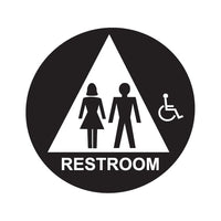UNISEX RESTROOM DOOR SIGN