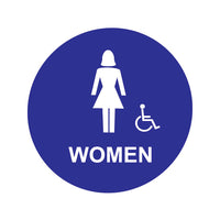 WOMENS RESTROOM DOOR SIGN