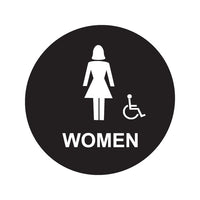 WOMENS RESTROOM DOOR SIGN