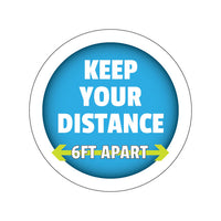 Social Distance Floor Decals