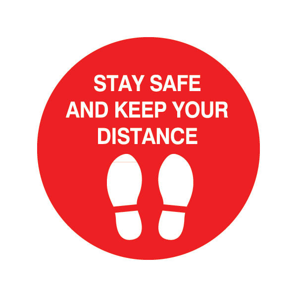 Social Distance Work Signs Social Distance Floor Decals| STG Signs & Graphics