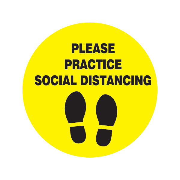 Social Distance Work Signs Social Distance Floor Decals| STG Signs & Graphics